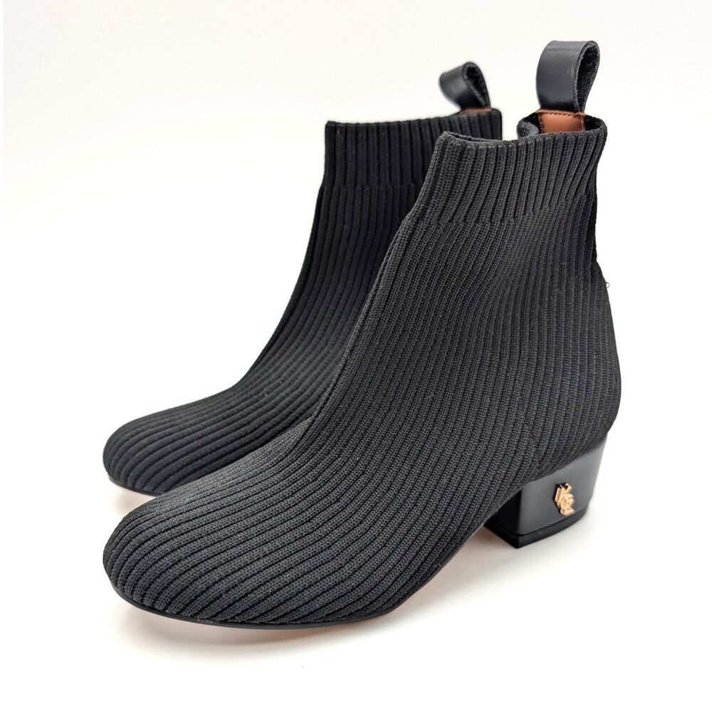 Kurt Geiger London Mini Elmer Knit Ankle Boots Kids Black Size US11M EU28